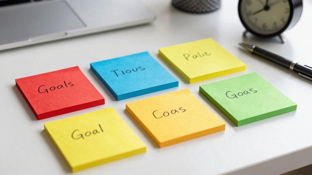 organize goals with colors
