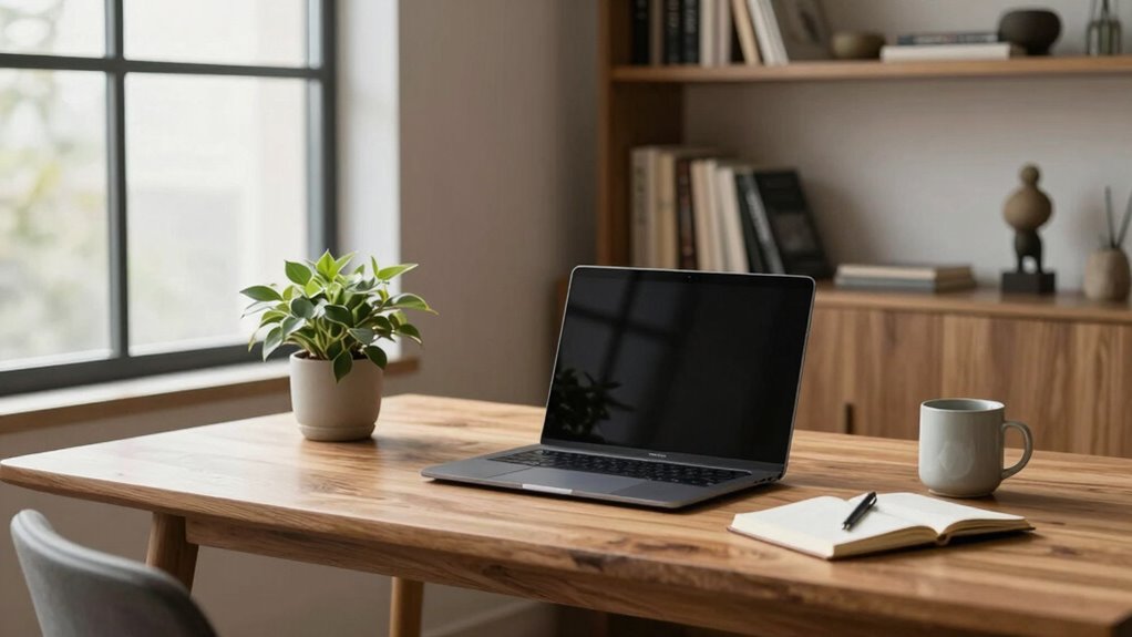 organized ergonomic healthy workspace