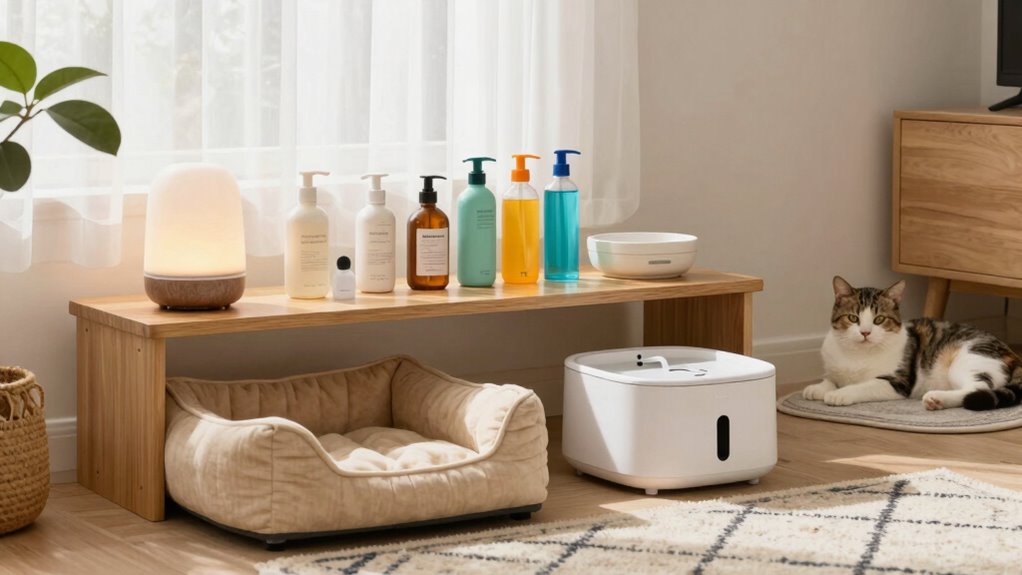 organized pet wellness space