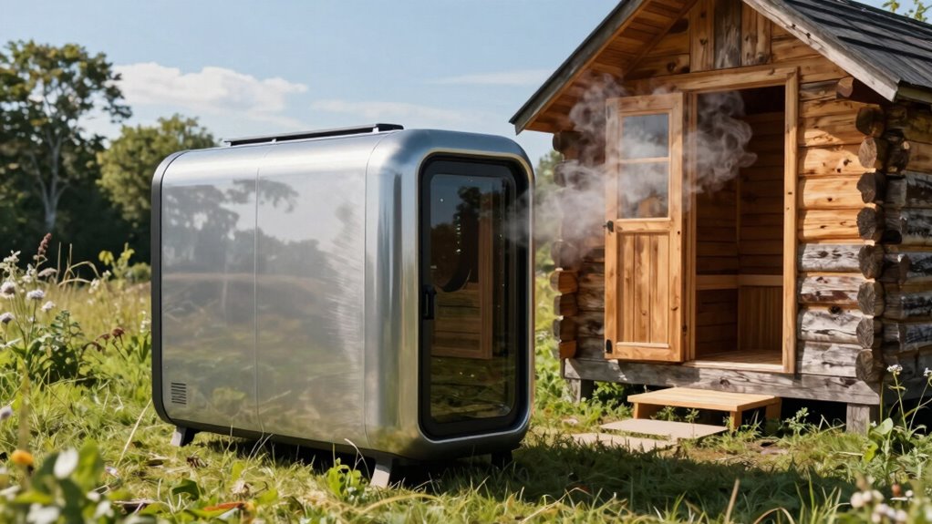 portable or cabin sauna choices