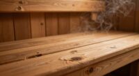 sauna wood placement importance
