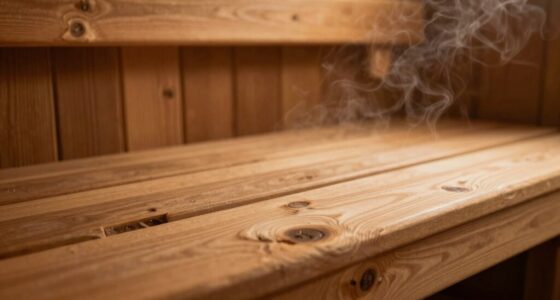 sauna wood placement importance
