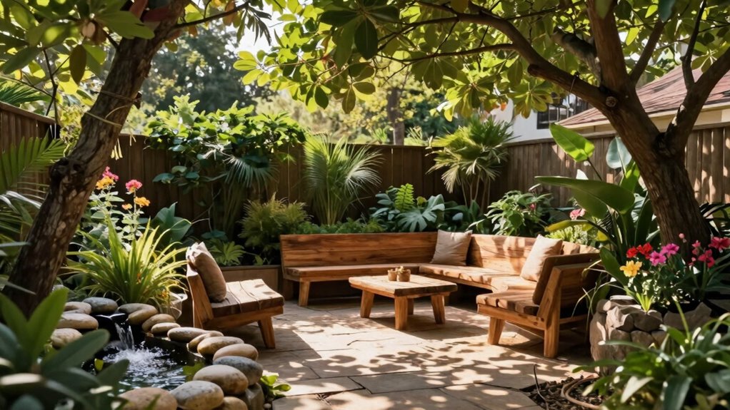 simple sustainable backyard retreat