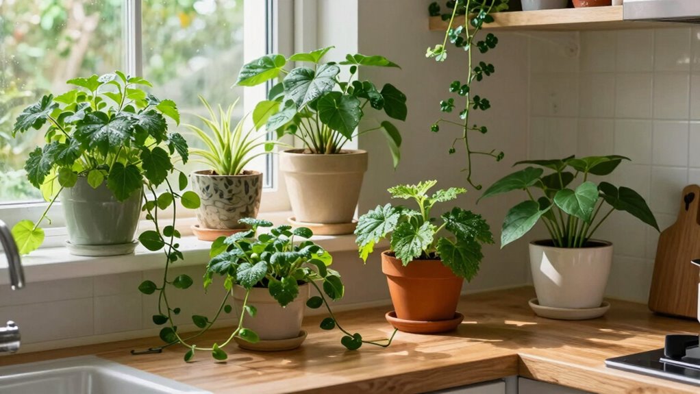 tiny kitchen indoor garden