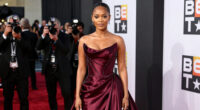 Teyana Taylor Wows in Bold Burgundy Gown at the 2026 BET Awards