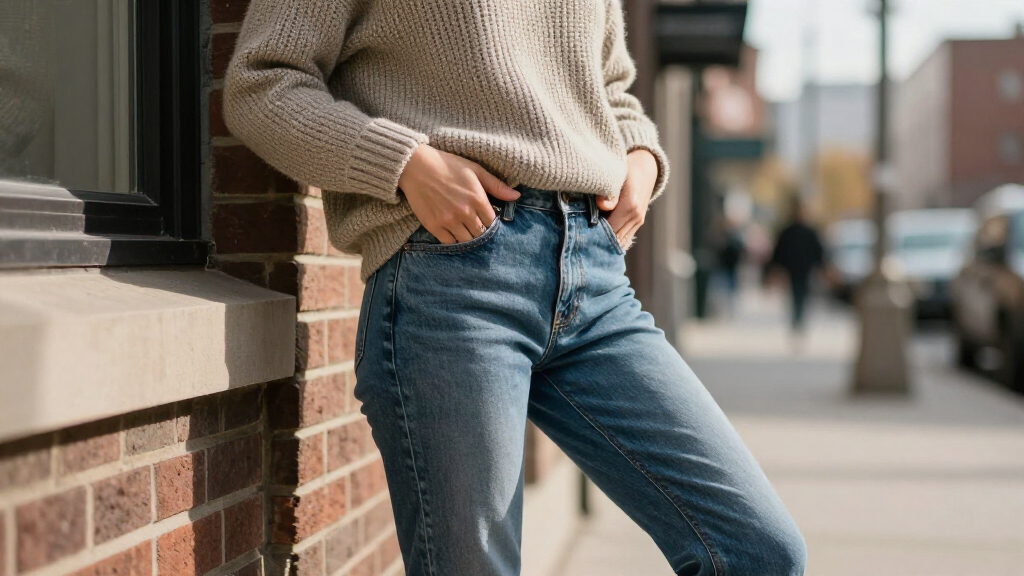 Instead Of T-Shirts And Tanks, This Jumper Trend Makes Stove-Pipe Jeans Look Chicest