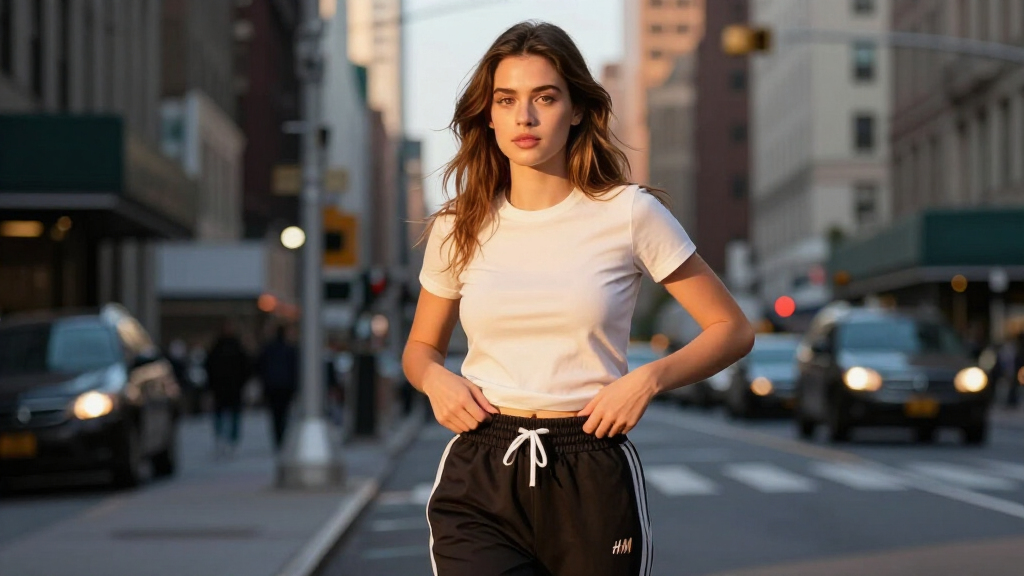 Laura Harrier And The Wardrobe.NYC Founders Agree: Wear *These* H&M Track Pants On Your Next Flight