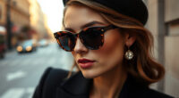 Carolina Herrera Teal Square Sunglasses: Your First Fall Evening Out