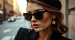 Carolina Herrera Teal Square Sunglasses: Your First Fall Evening Out