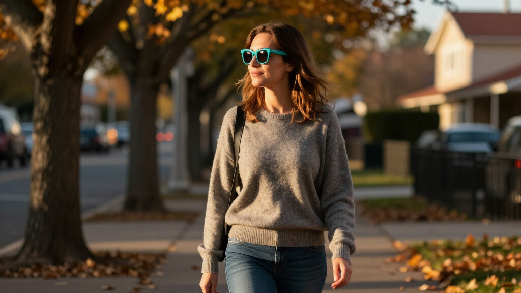 Early Fall in Teal: Carolina Herrera Women's Sunglasses