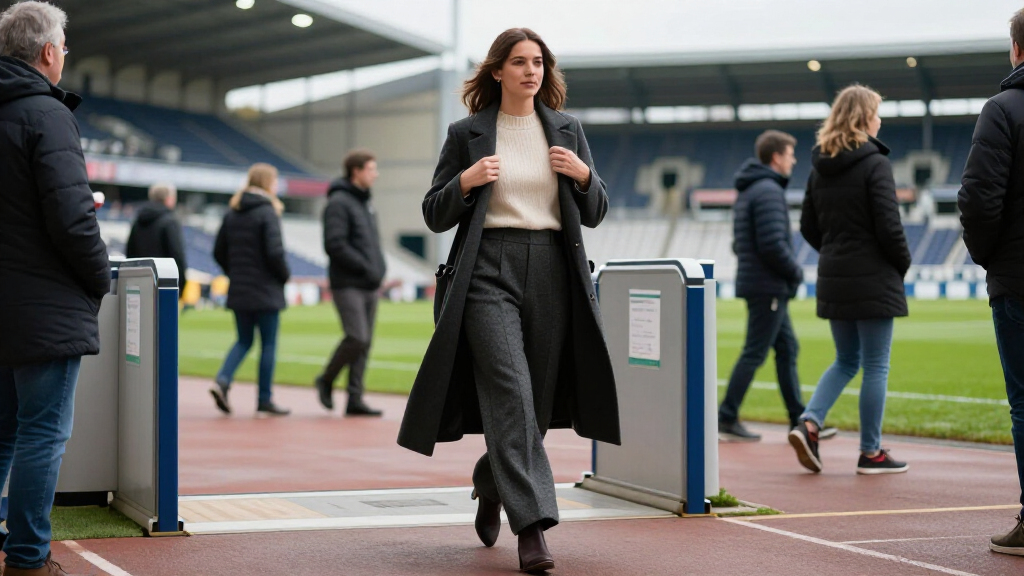 Princess Kate Dresses Up A Pair Of Comfy Wide-Leg Pants For A Trip To The Rugby Pitch