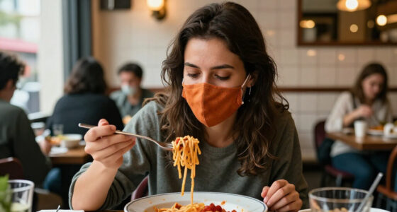 I Wore This New Grippy Face Mask Out To Eat Pasta And It Didn't Budge Once