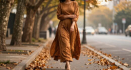Taylor Swift Styles A Perfect-for-Fall Simkhai Dress